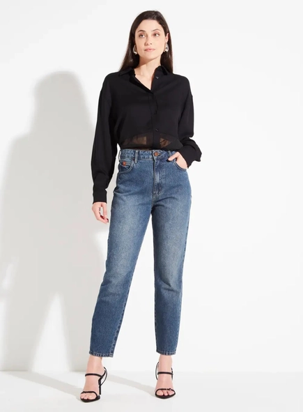 calça jeans mom lola forum