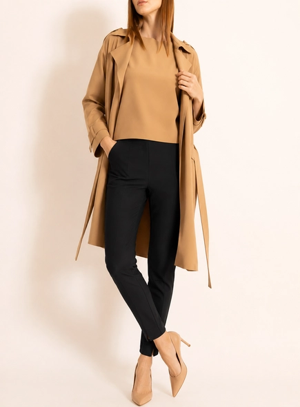 calça skinny block borda barroca
