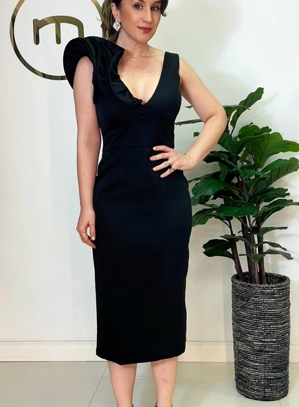 vestido midi elegance volare