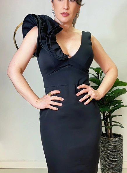 vestido midi elegance volare