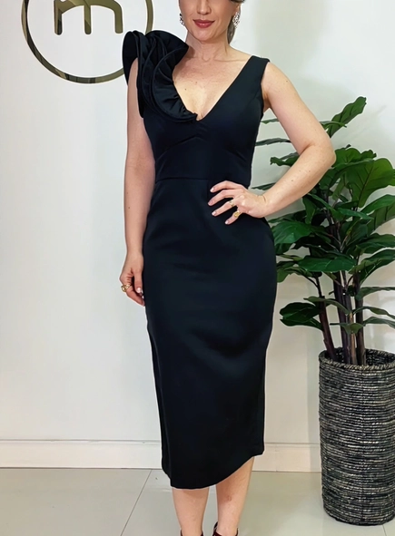 vestido midi elegance volare
