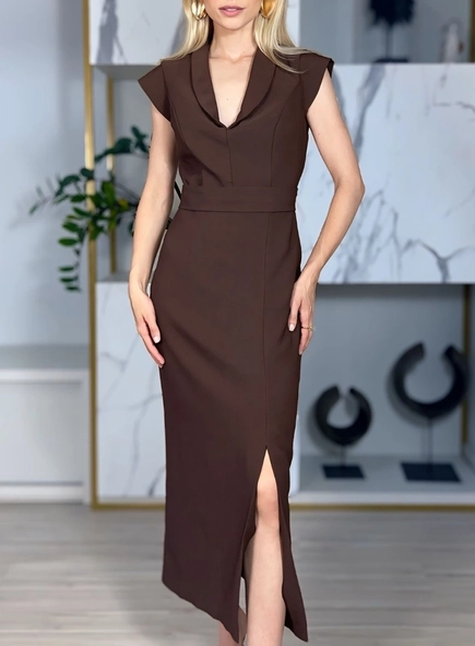vestido midi tubinho impact