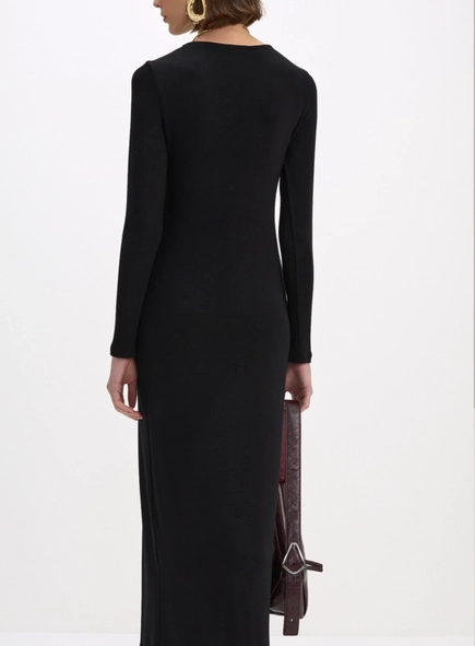 Vestido malha manga longa sarah