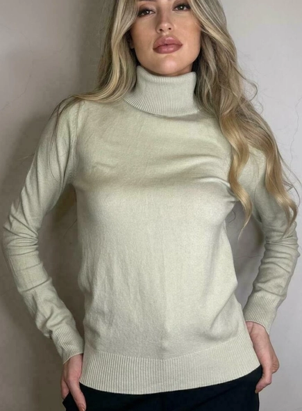 blusa tricot gola toque modal classics