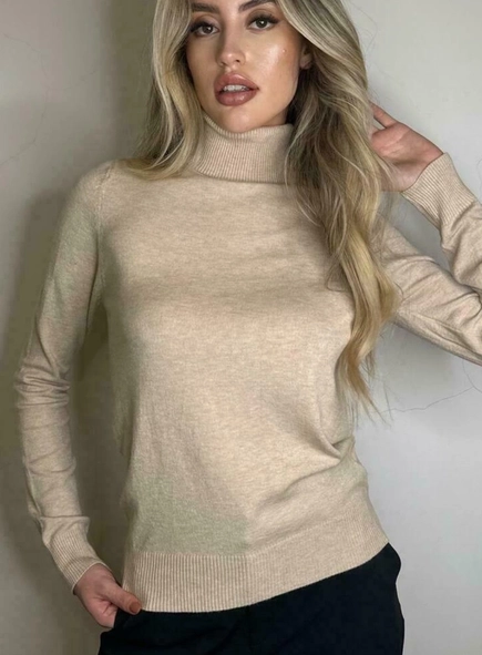 blusa tricot gola toque modal classics