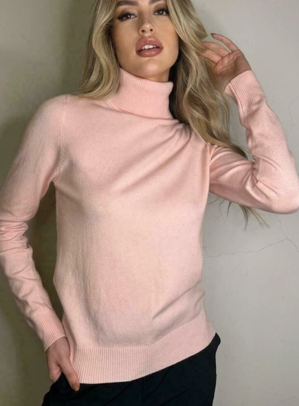 blusa tricot gola toque modal classics