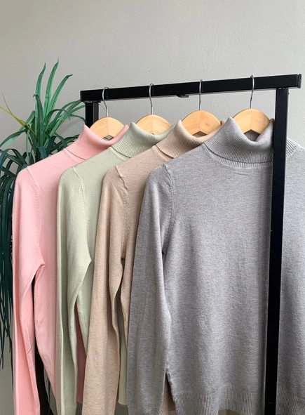 blusa tricot gola toque modal classics