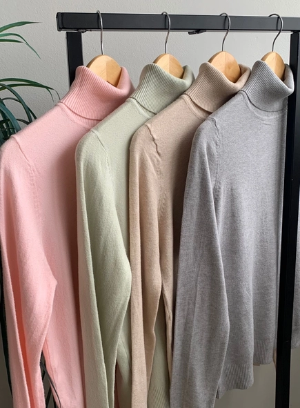blusa tricot gola toque modal classics
