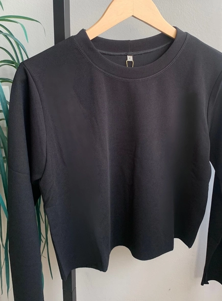 blusa sport chic malha crepe