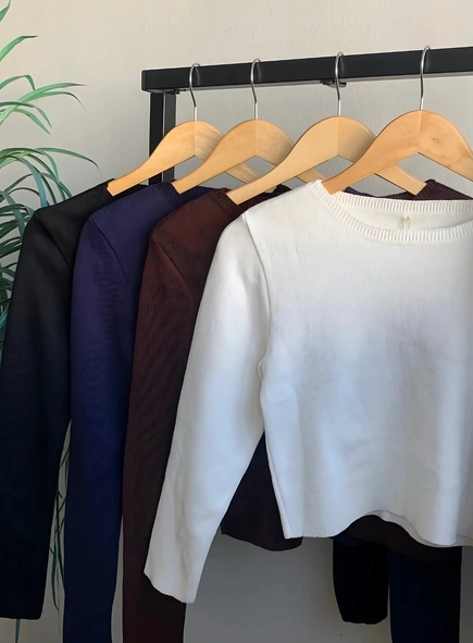 blusa tricot toque modal clean