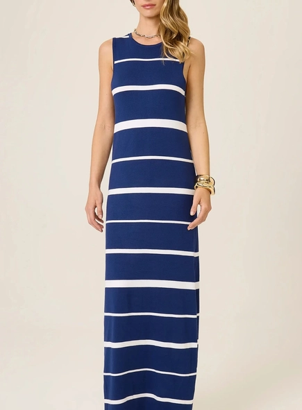 vestido dudalina tricot listrado lina