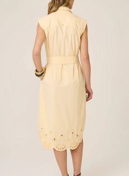 vestido chemise dudalina bordado barra