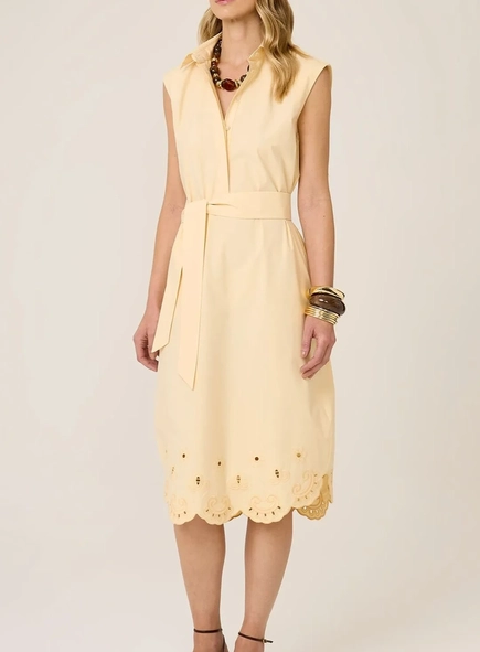 vestido chemise dudalina bordado barra