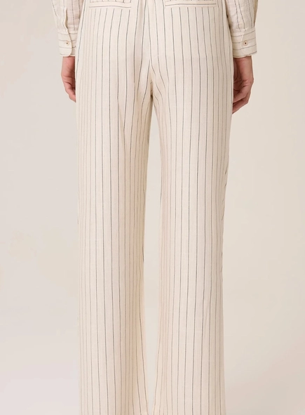 calça linho dudalina risca catarina