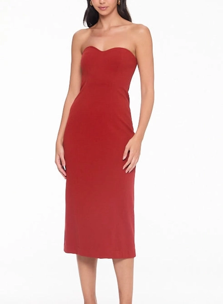 vestido midi animale aro textura