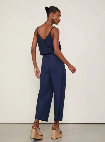 calça paper cropped animale