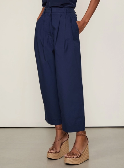 calça paper cropped animale