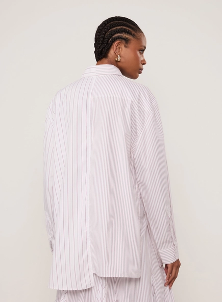 camisa animale tricoline amarração com top