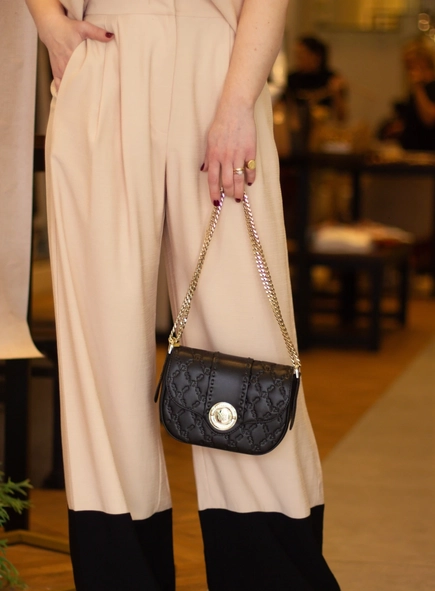 calça pantalona animale bicolor