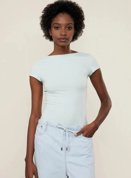 blusa malha mc decote costas animale jeans