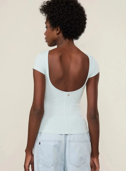 blusa malha mc decote costas animale jeans