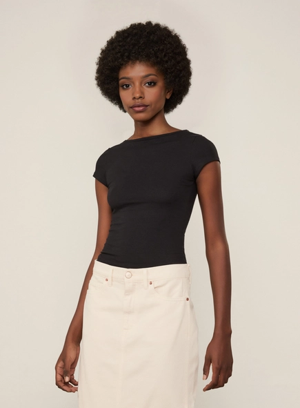 blusa malha mc decote costas animale jeans