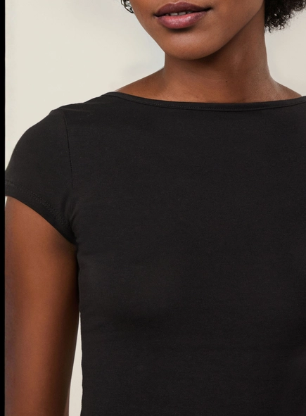 blusa malha mc decote costas animale jeans