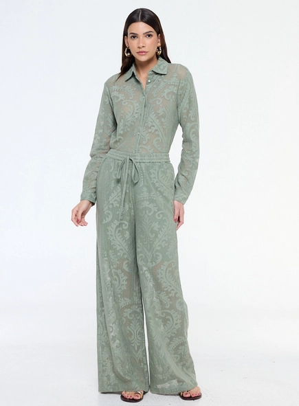 camisa telada com textura animale jeans