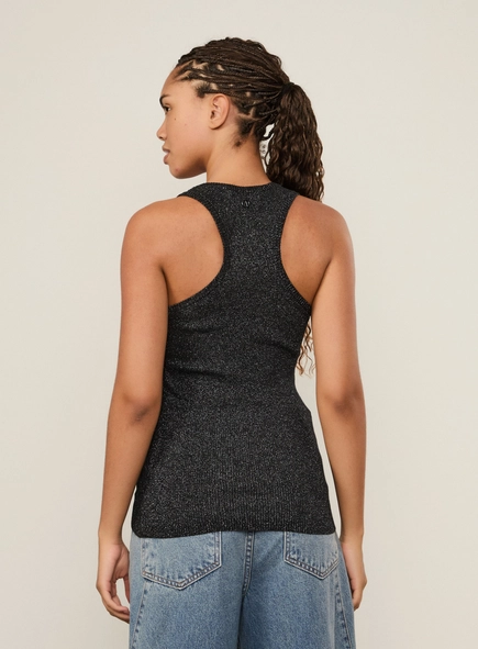 regata tricot lurex nadador animale jeans