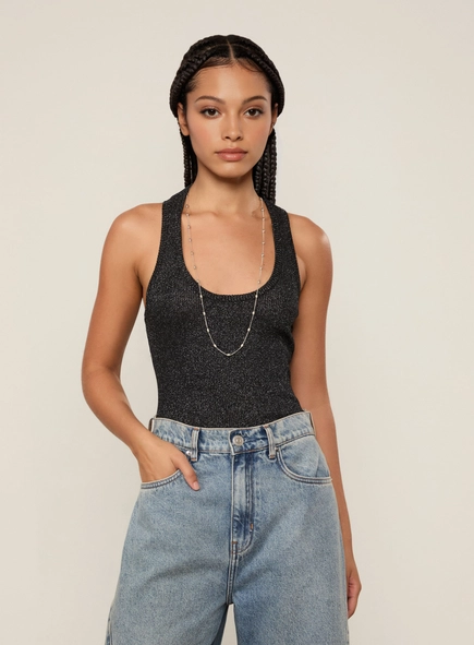 regata tricot lurex nadador animale jeans
