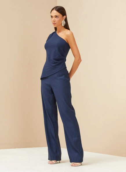 calça wide leg linho forum via venus premium