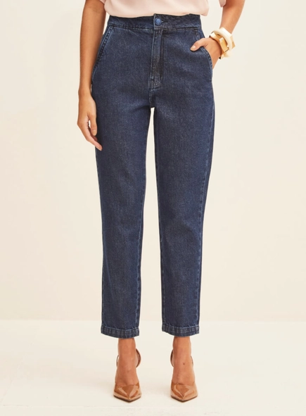 calça jeans mom forum lola
