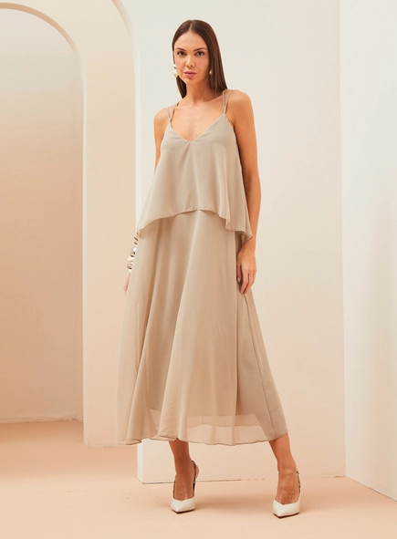 vestido midi forum light silky