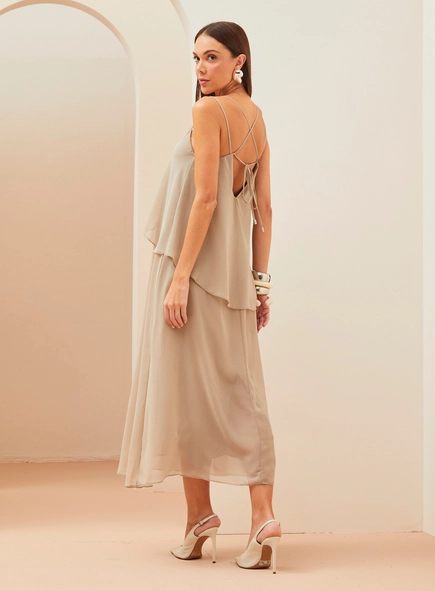 vestido midi forum light silky