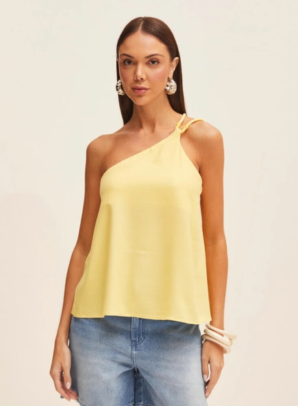 blusa forum um ombro viscose gretha premium