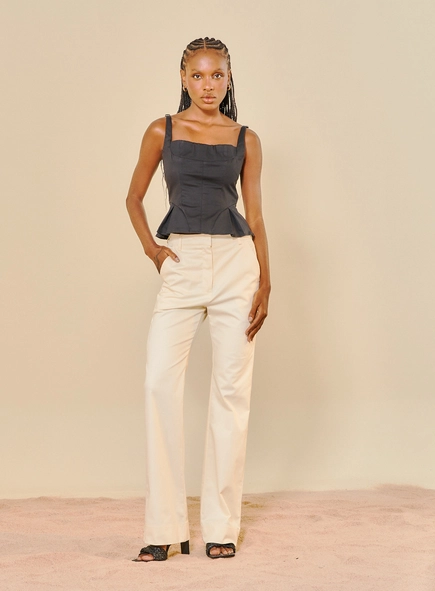 calça alfaiataria open