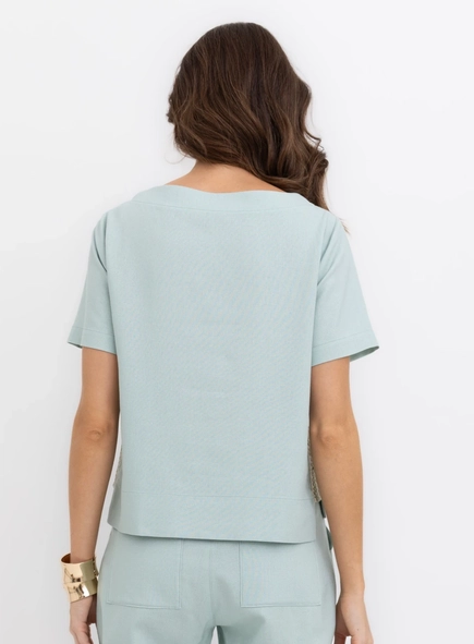 blusa washed linen borda barroca
