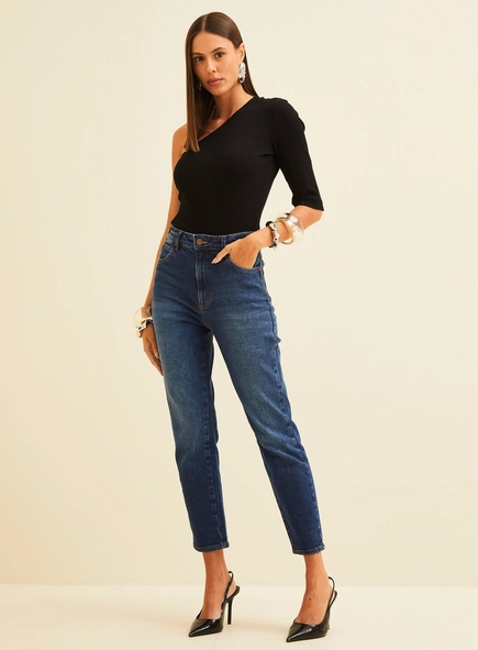calça jeans mom forum lola