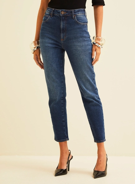 calça jeans mom forum lola