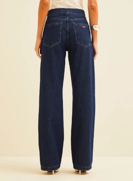 calça jeans forum reta bolso faca