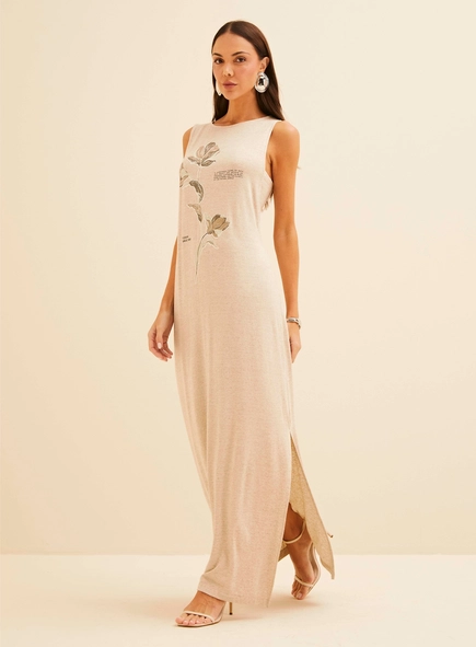 vestido midi forum viscolinho botanical