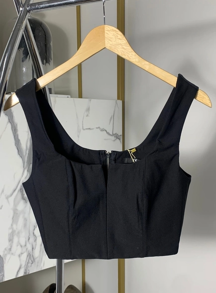 cropped alfaitaria decote v chic