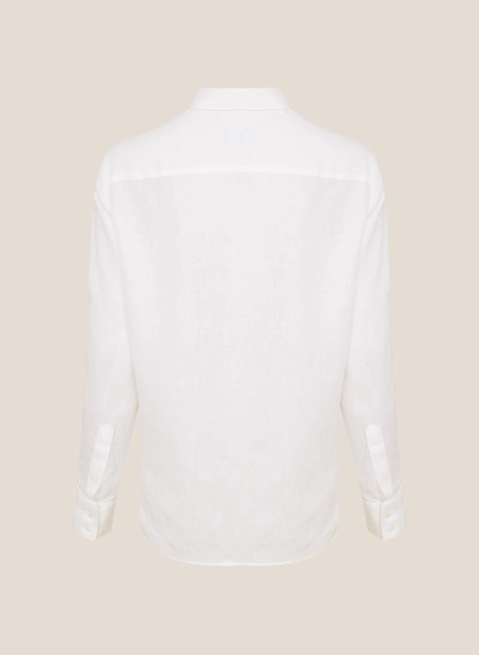 camisa dudalina ml regular linho 100%