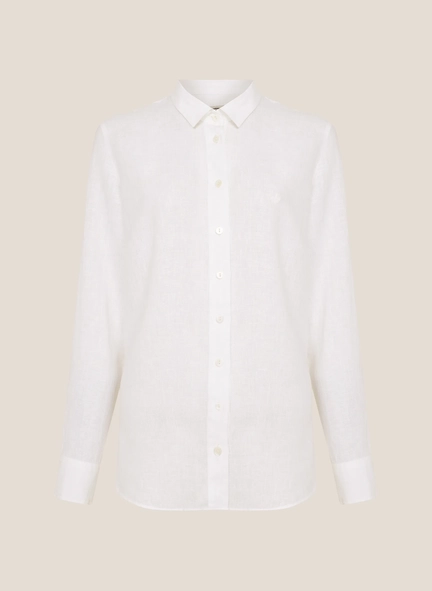 camisa dudalina ml regular linho 100%