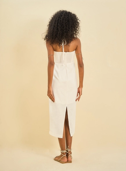vestido midi open