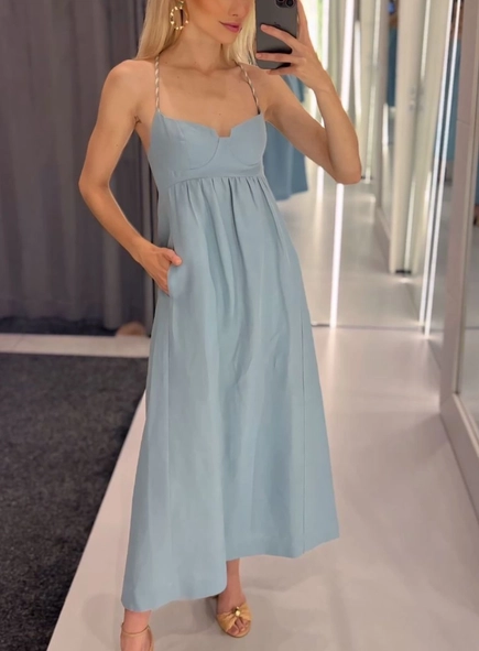 vestido midi animale meia taça