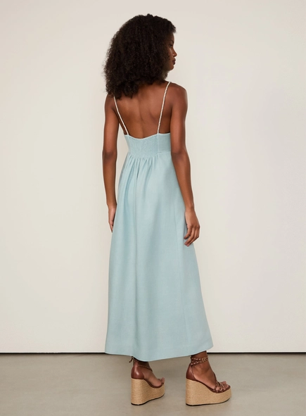 vestido midi animale meia taça