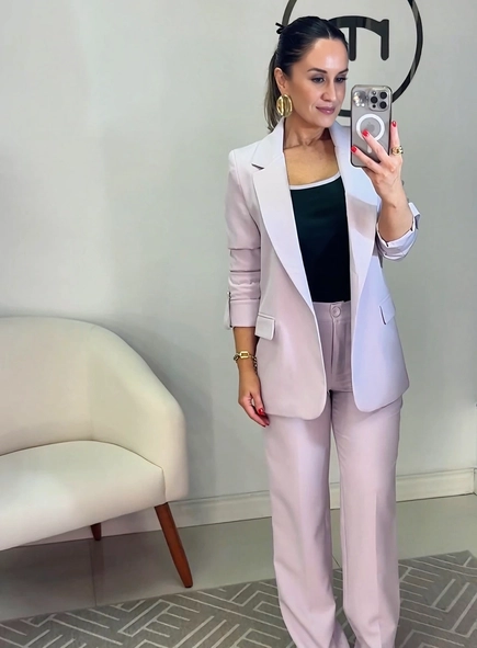blazer alongado manga longa optimus