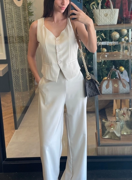 conjunto calça e colete sophie