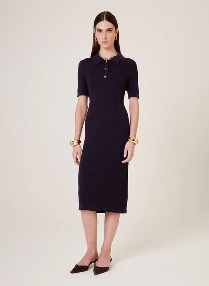 vestido tricot polo bella dudalina